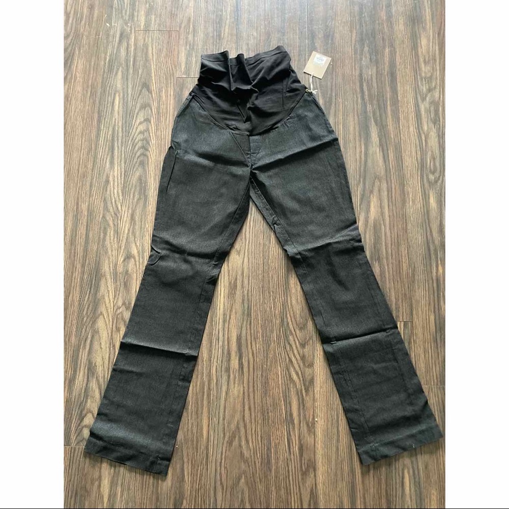 A:glow maternity charcoal dress pants